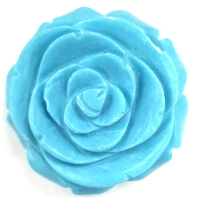 ROSE 40MM SYNETHIC TURQUOISE